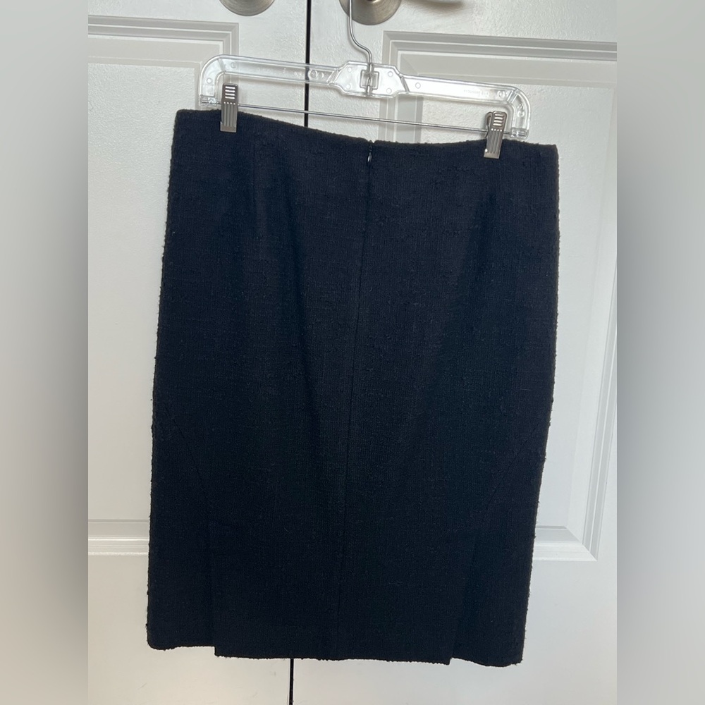 Vintage Theory Classic Black Pencil in Boucle Wool